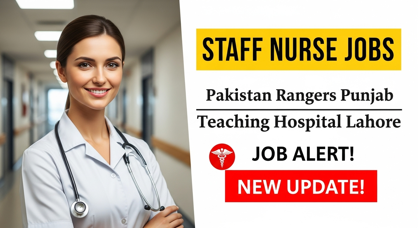 Staff Nurse Jobs in Pakistan Rangers Punjab Teaching Hospital Lahore 2025