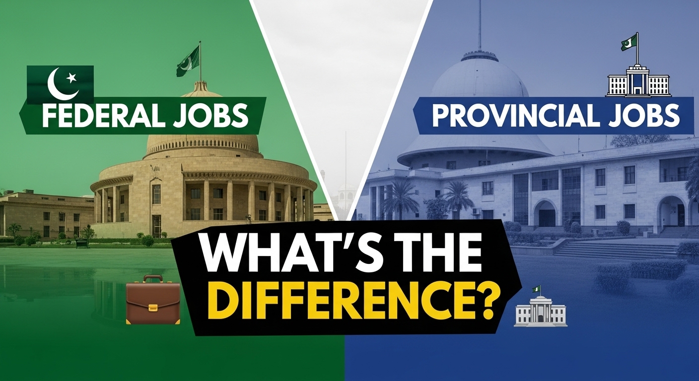 Difference Between Federal and Provincial Government Jobs in Pakistan