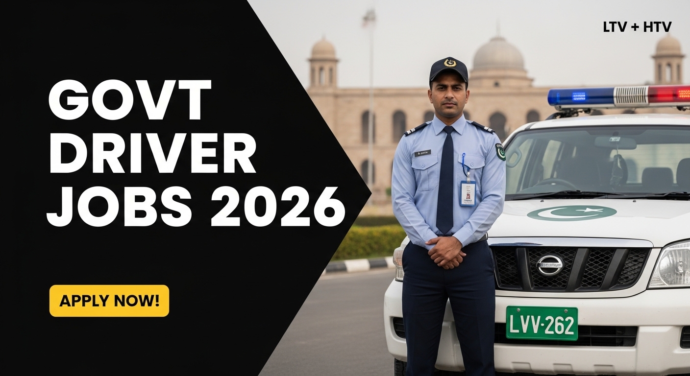 Driver Jobs in Government Departments Pakistan